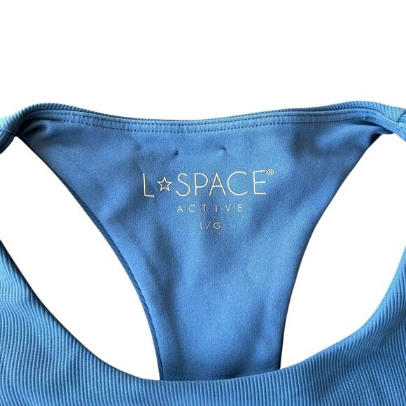 Revolve L*Space L Chasing‎ Rainbows Crop Top Sports Bra Gray Boho Hippie Sporty - Picture 5 of 10